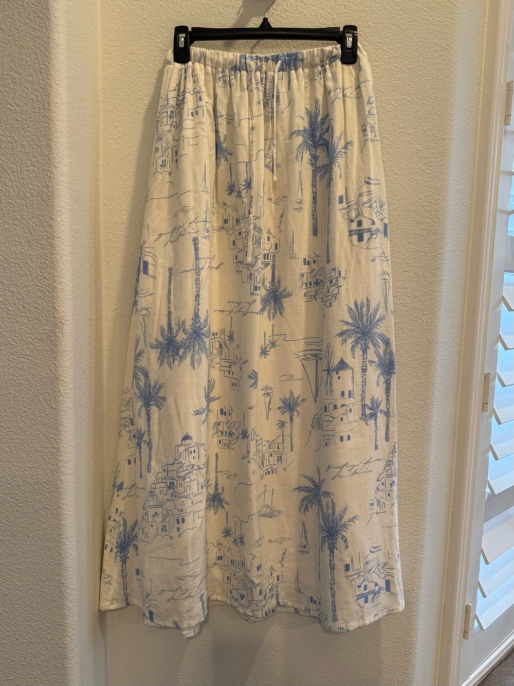 SABO Blue/White Jhazelle Santorini Crop Top + Maxi Skirt Set Woman Size 2 - Picture 5 of 7